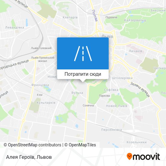Карта Алея Героїв