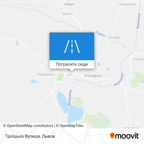 Карта Троїцька Вулиця
