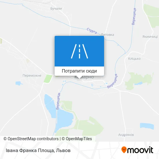 Карта Івана Франка Площа