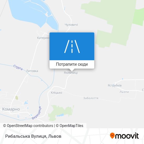 Карта Рибальська Вулиця