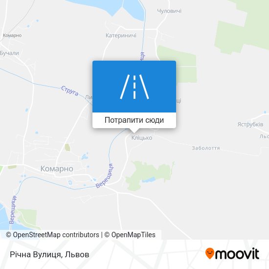 Карта Річна Вулиця