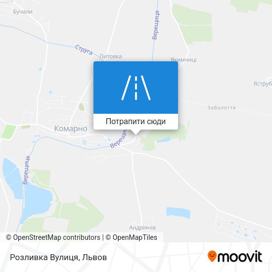 Карта Розливка Вулиця