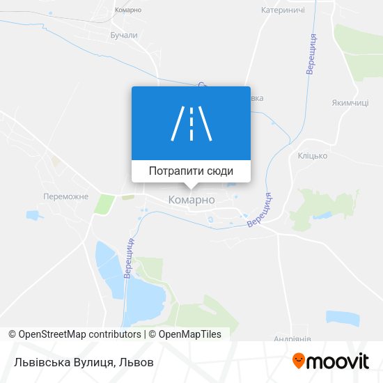 Карта Львівська Вулиця