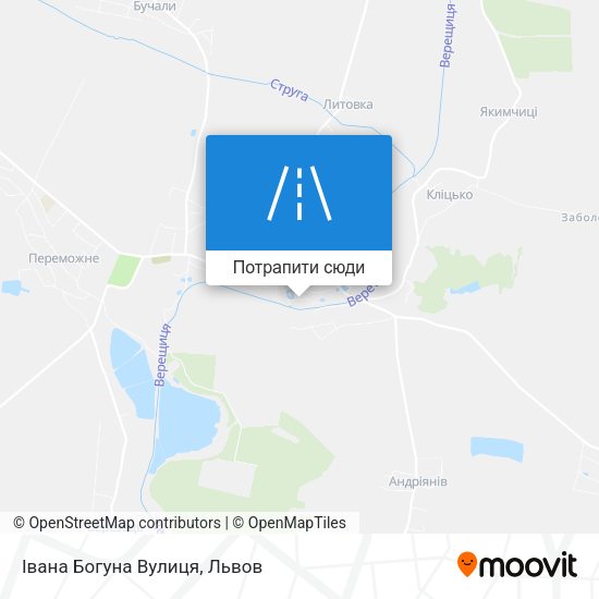 Карта Івана Богуна Вулиця