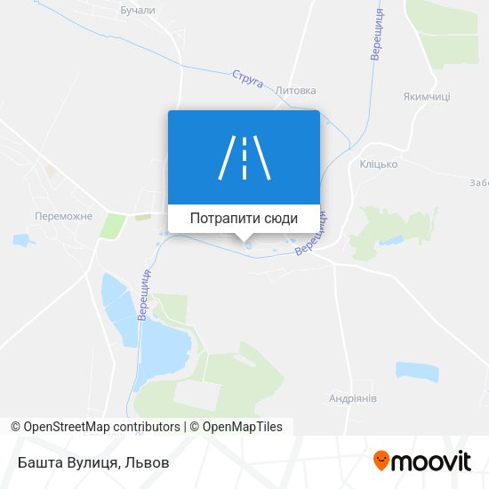 Карта Башта Вулиця