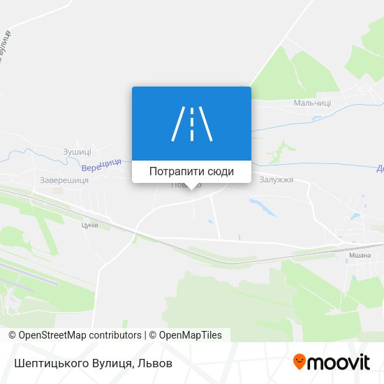 Карта Шептицького Вулиця