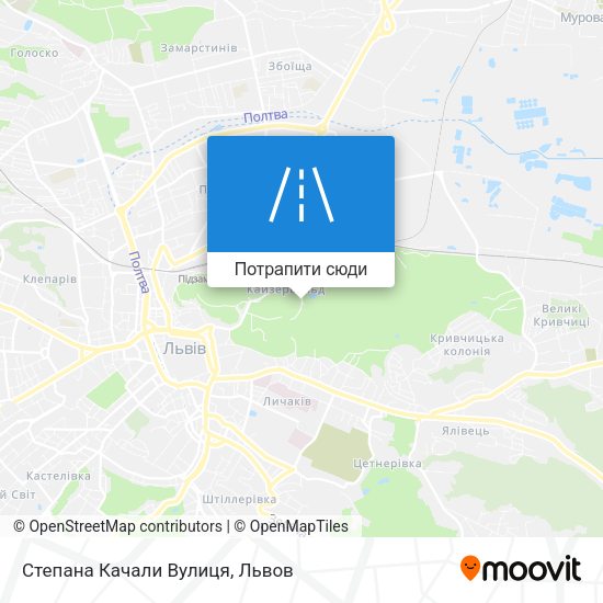 Карта Степана Качали Вулиця