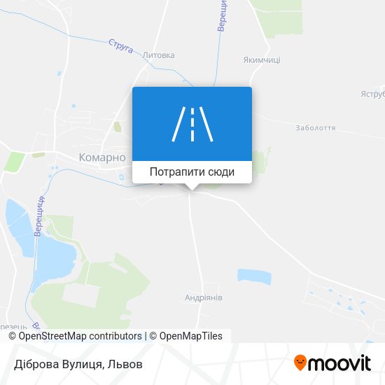 Карта Діброва Вулиця