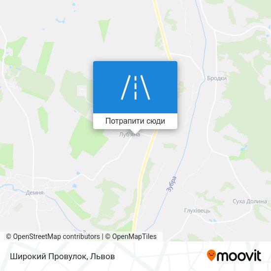Карта Широкий Провулок