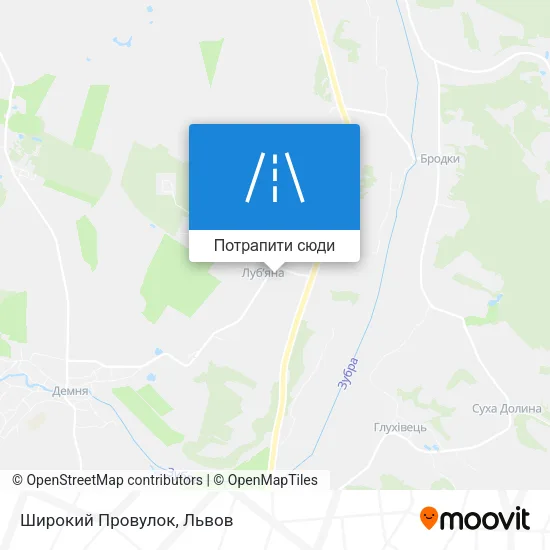 Карта Широкий Провулок