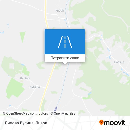 Карта Липова Вулиця
