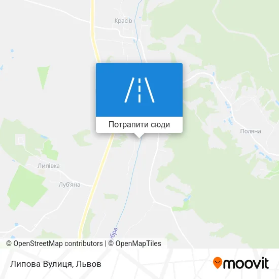 Карта Липова Вулиця