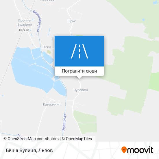 Карта Бічна Вулиця