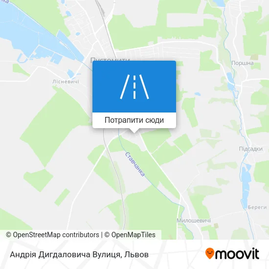 Карта Андрія Дигдаловича Вулиця