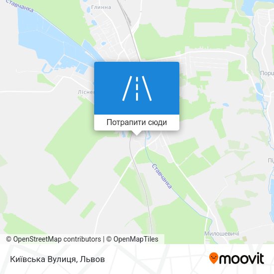 Карта Київська Вулиця