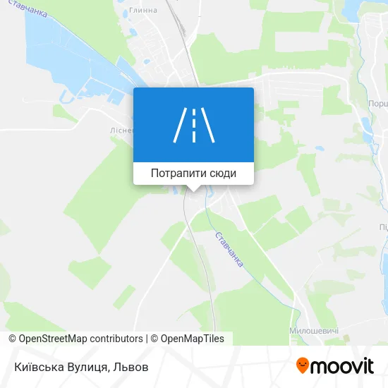 Карта Київська Вулиця