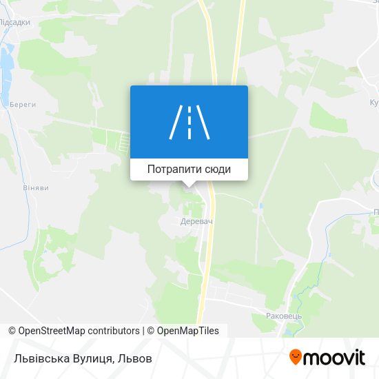 Карта Львівська Вулиця