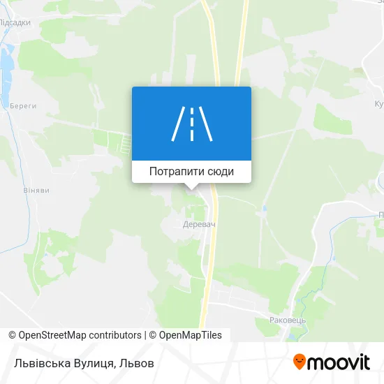 Карта Львівська Вулиця