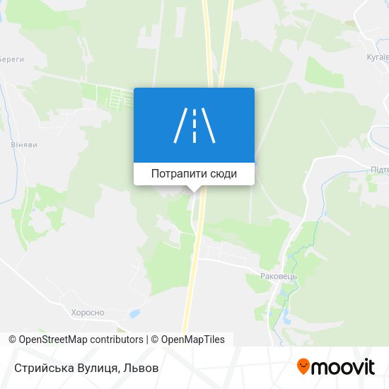 Карта Стрийська Вулиця