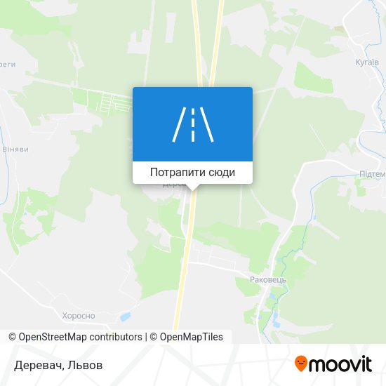 Карта Деревач