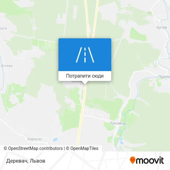 Карта Деревач