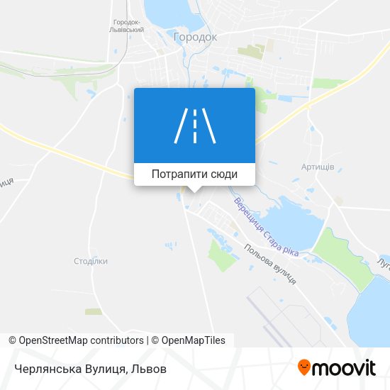 Карта Черлянська Вулиця