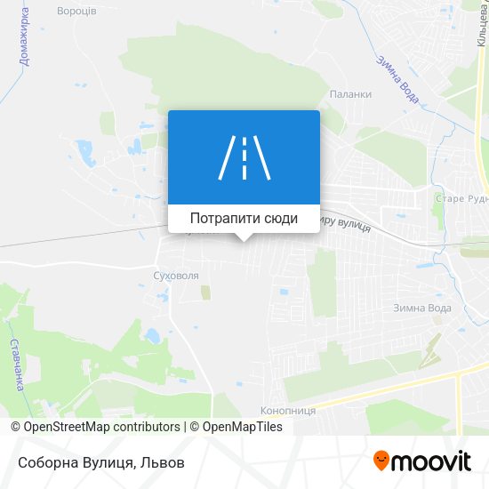 Карта Соборна Вулиця