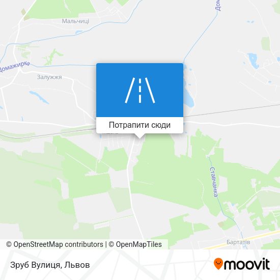 Карта Зруб Вулиця