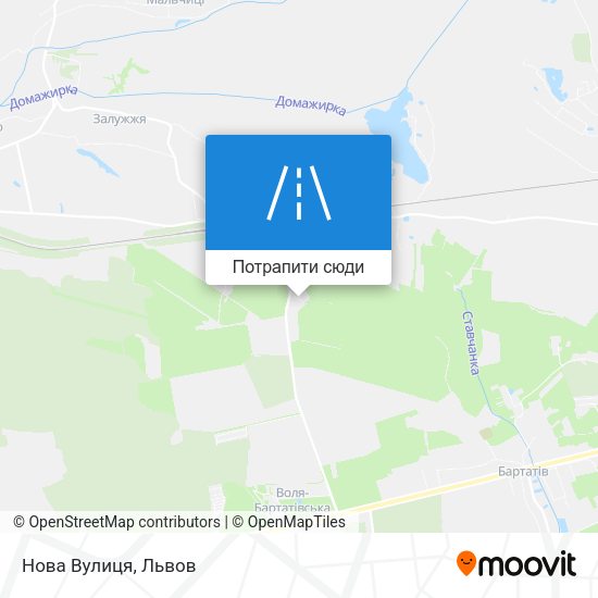 Карта Нова Вулиця