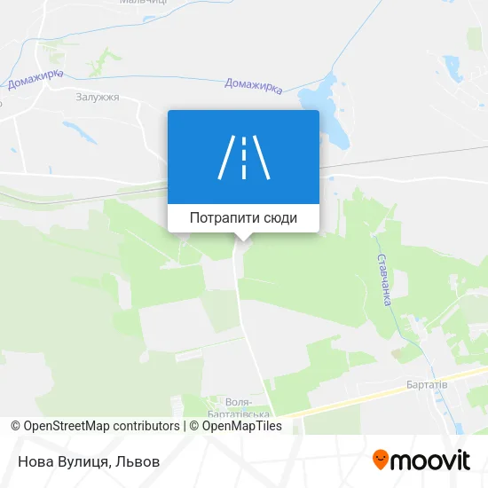 Карта Нова Вулиця