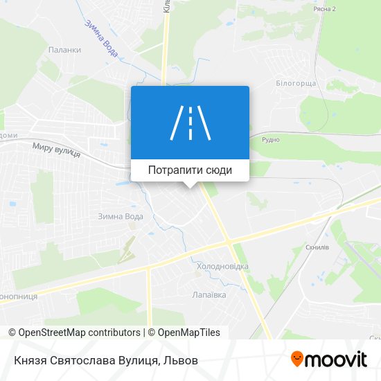 Карта Князя Святослава Вулиця
