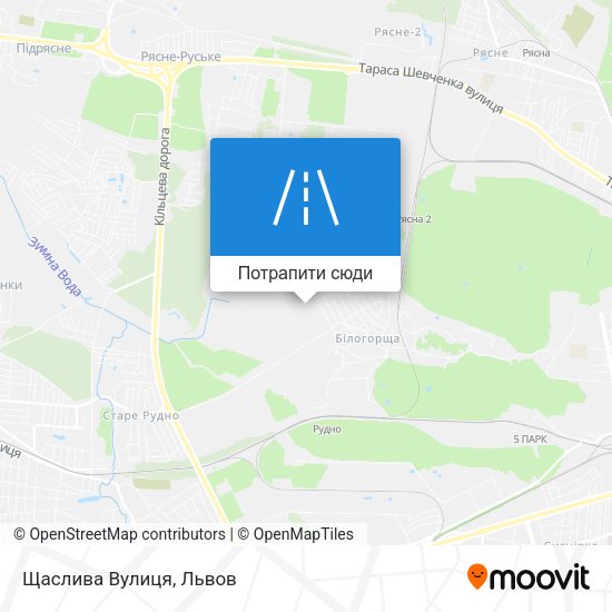 Карта Щаслива Вулиця