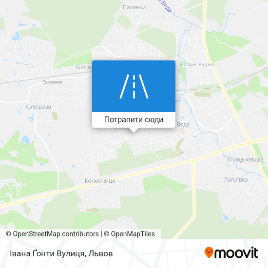Карта Івана Ґонти Вулиця