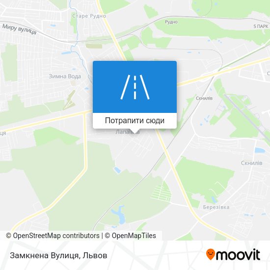 Карта Замкнена Вулиця