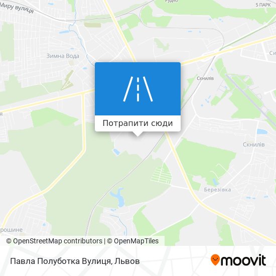 Карта Павла Полуботка Вулиця