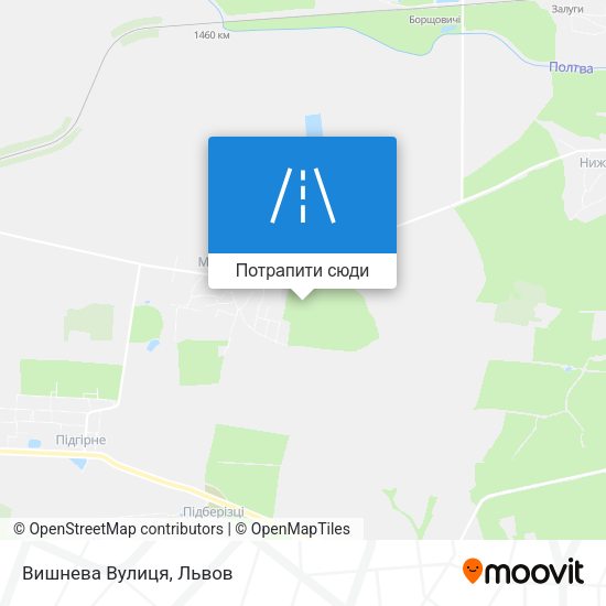 Карта Вишнева Вулиця