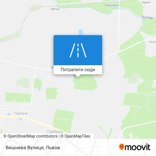 Карта Вишнева Вулиця