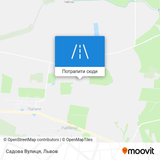 Карта Садова Вулиця