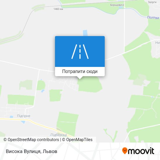 Карта Висока Вулиця