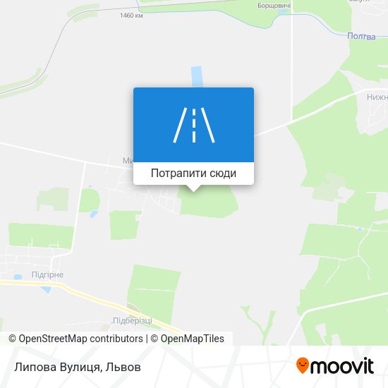 Карта Липова Вулиця