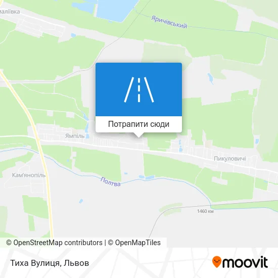 Карта Тиха Вулиця