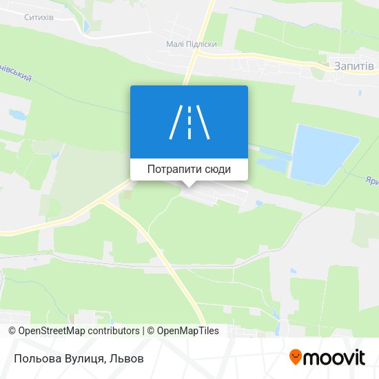Карта Польова Вулиця