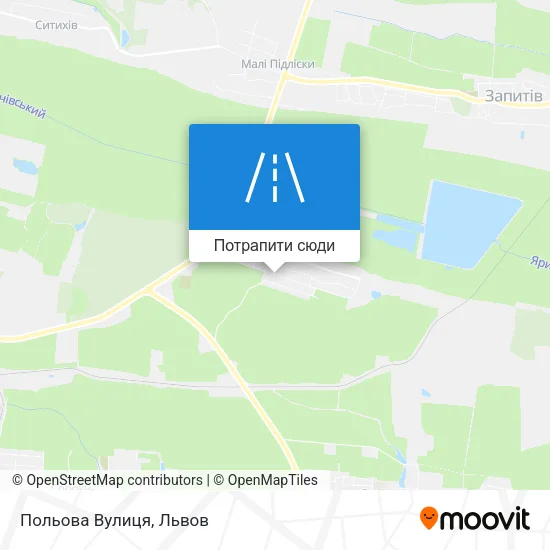 Карта Польова Вулиця