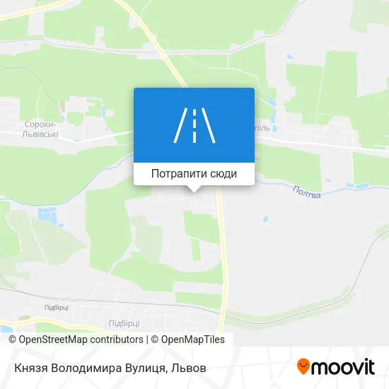 Карта Князя Володимира Вулиця