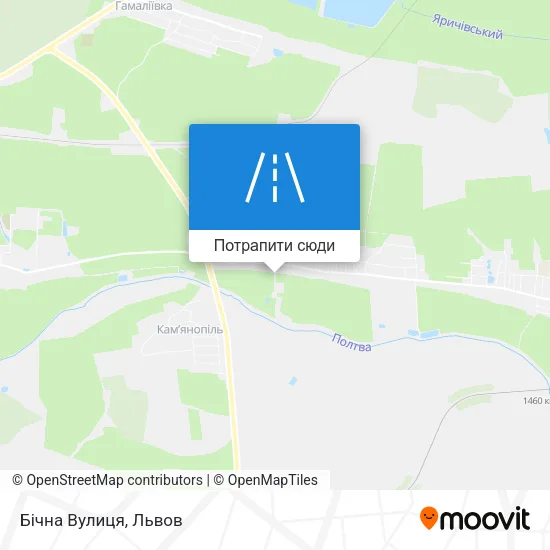 Карта Бічна Вулиця