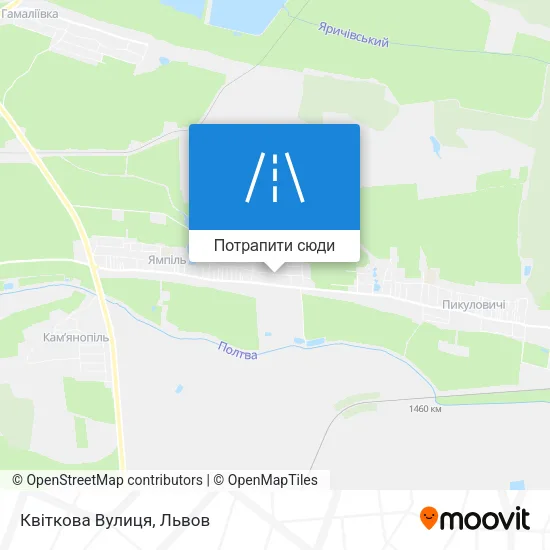 Карта Квіткова Вулиця