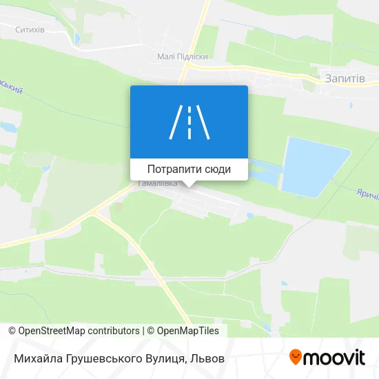 Карта Михайла Грушевського Вулиця