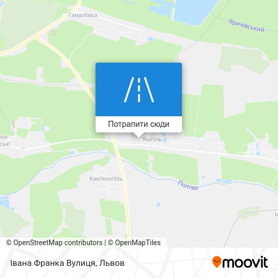 Карта Івана Франка Вулиця