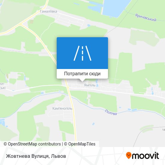 Карта Жовтнева Вулиця