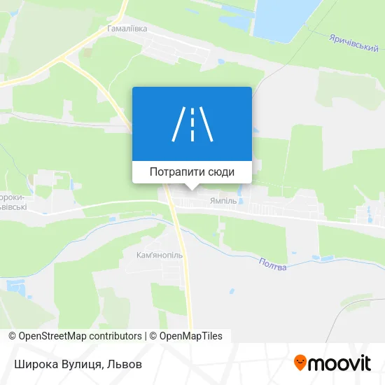 Карта Широка Вулиця
